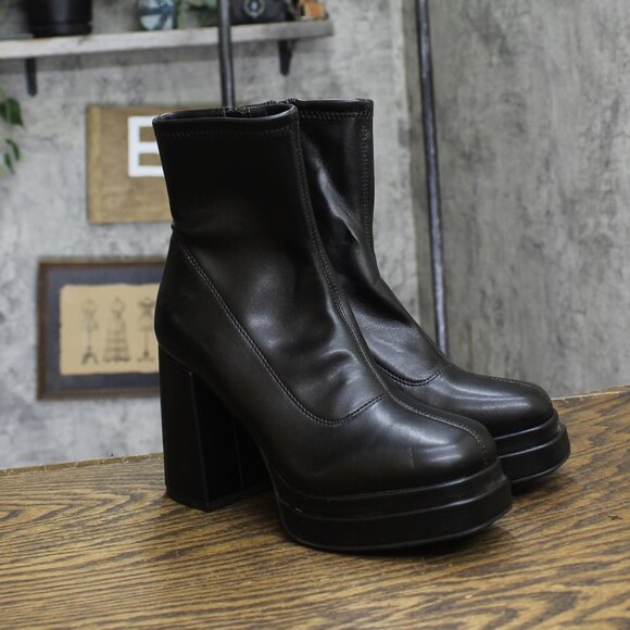 Wild Fable Womens Nadia Platform Boots 87791432 Black 6M - Picture 1 of 10